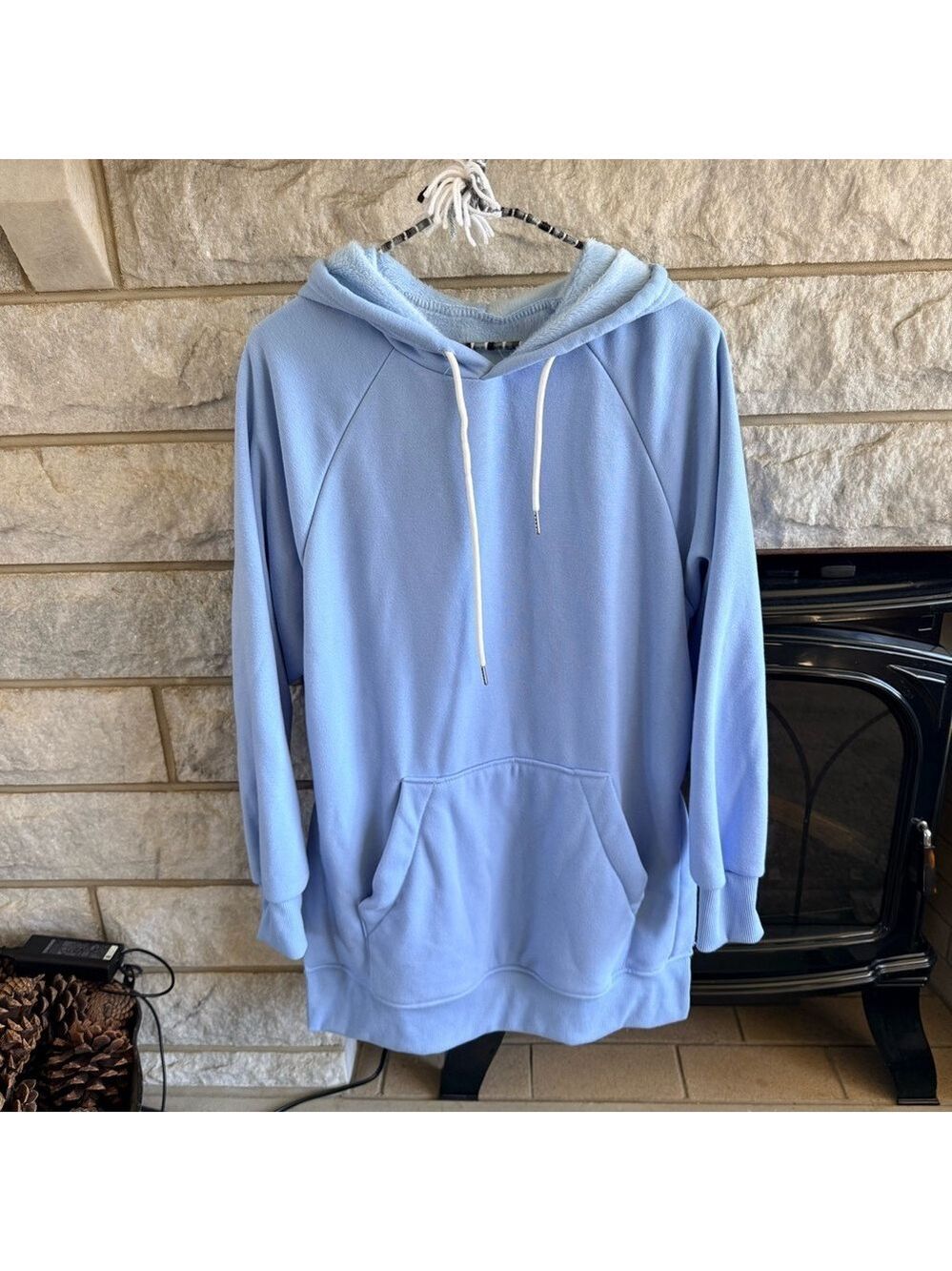 The Warmy Blue Fleece Hoodie Medium